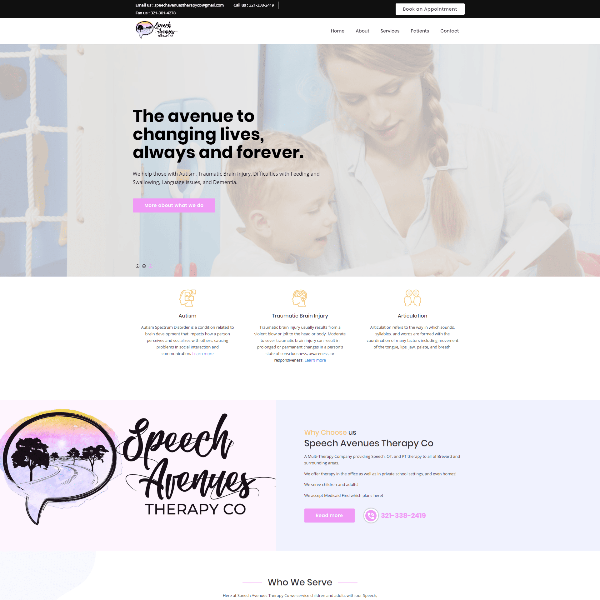 Blue Shift Web Services Web Design - Speech Avenues