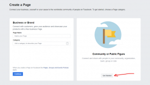 How to create a facebook business page, step 4