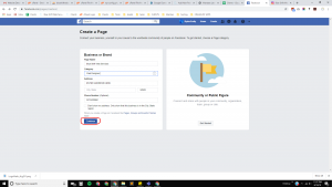 How to create a facebook business page, step 6