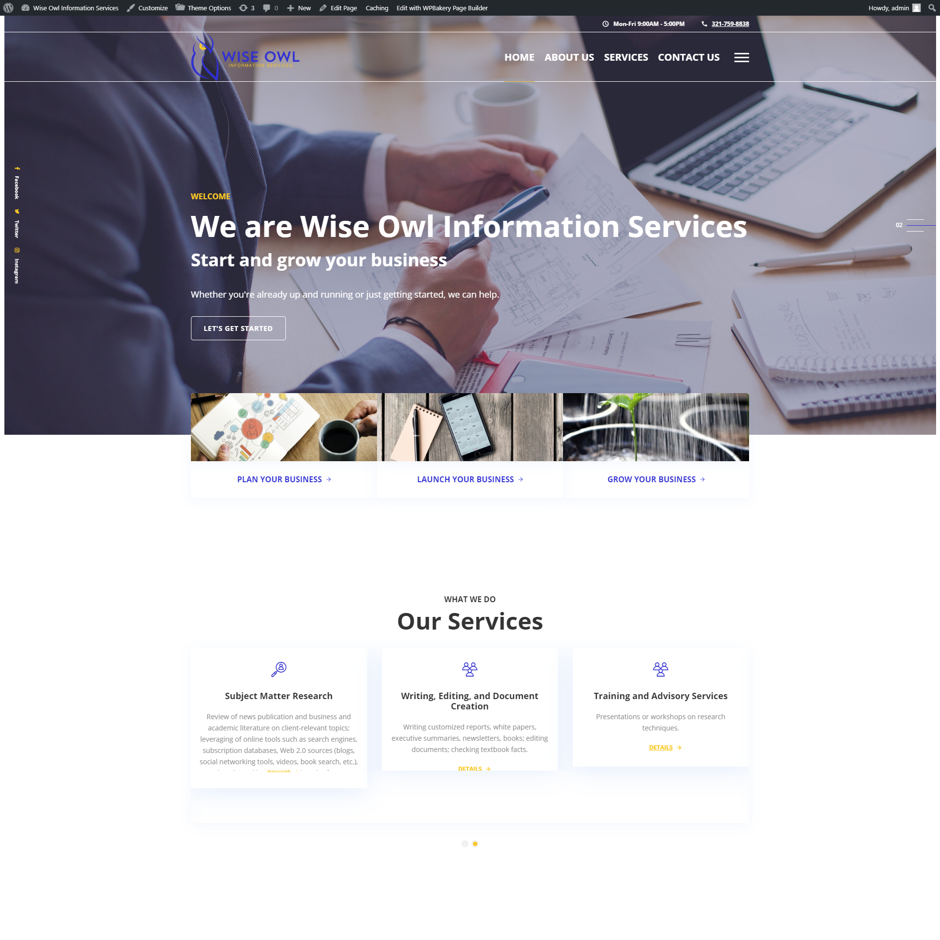 Blue Shift Web Services Web Design - Wise Owl Information Services preview