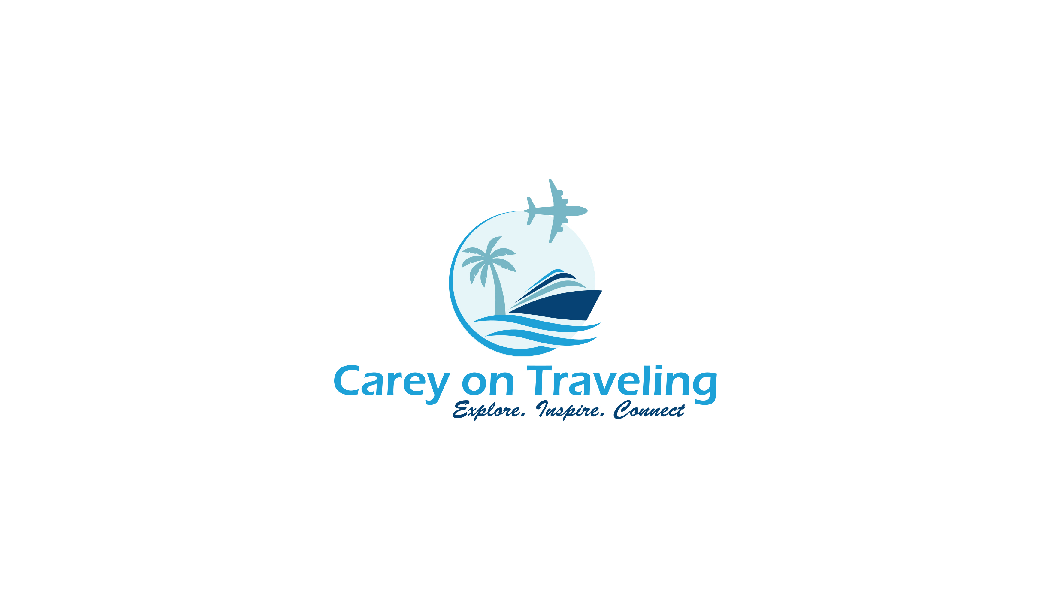 Carey On Traveling | Travel Agency Logo | Travel Agent Logo 