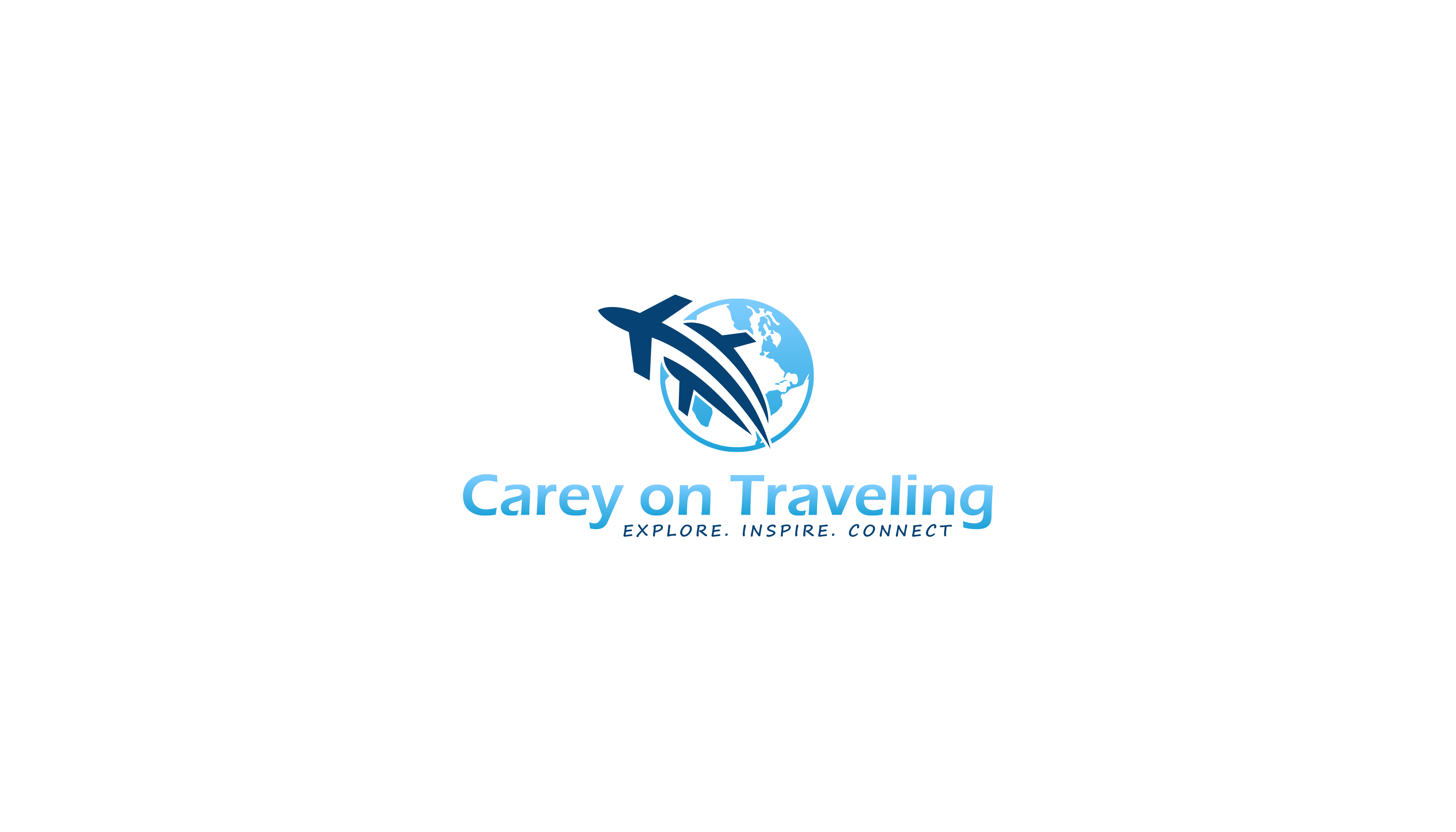 Carey On Traveling | Travel Agency Logo | Travel Agent Logo 