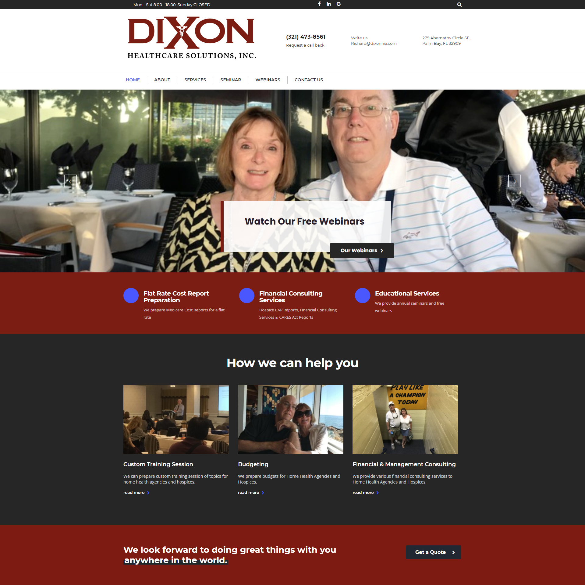 Blue Shift Web Services Web Design - Dixon Healthcare Solutions, Inc